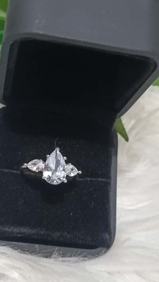 Elegant Pear-Cut Diamond Ring